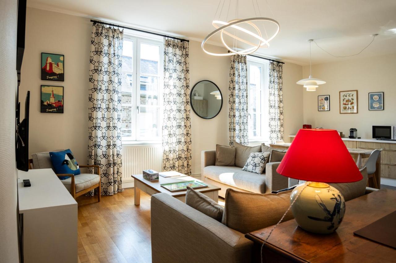 Bel Appartement, Bien Equipe Et Confortable Dans Le Centre Historique Fougeres Ngoại thất bức ảnh